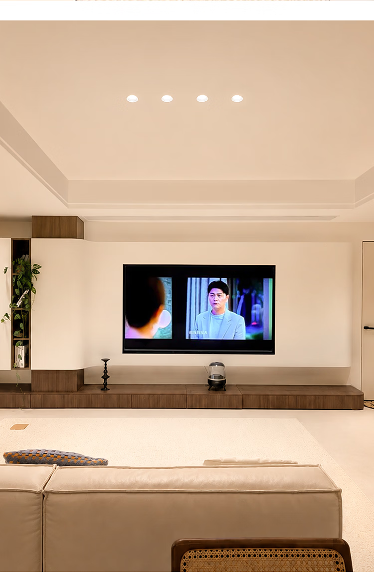Jundun Full Spectrum Eye Protection LED Recessed Downlight High Brightness Home Living Room Corridor Anti-Glare Mainless Light Renovation Subsidy 7