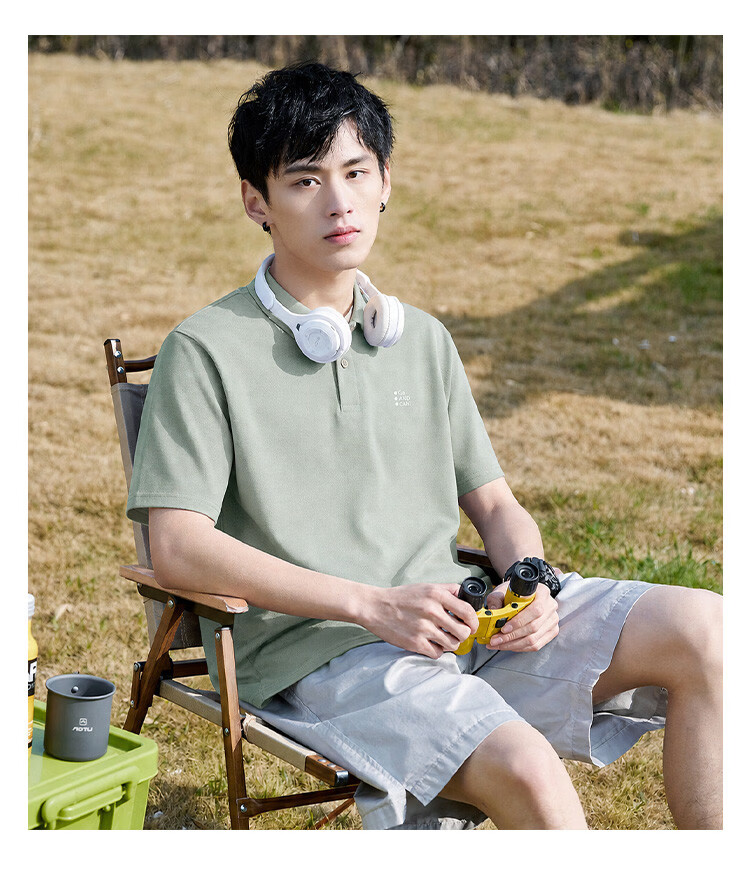 TonLion Summer Short Sleeve Polo Shirt Men 2026 New Lapel Business Simple Commuter Stylish Premium Old Money Style 9