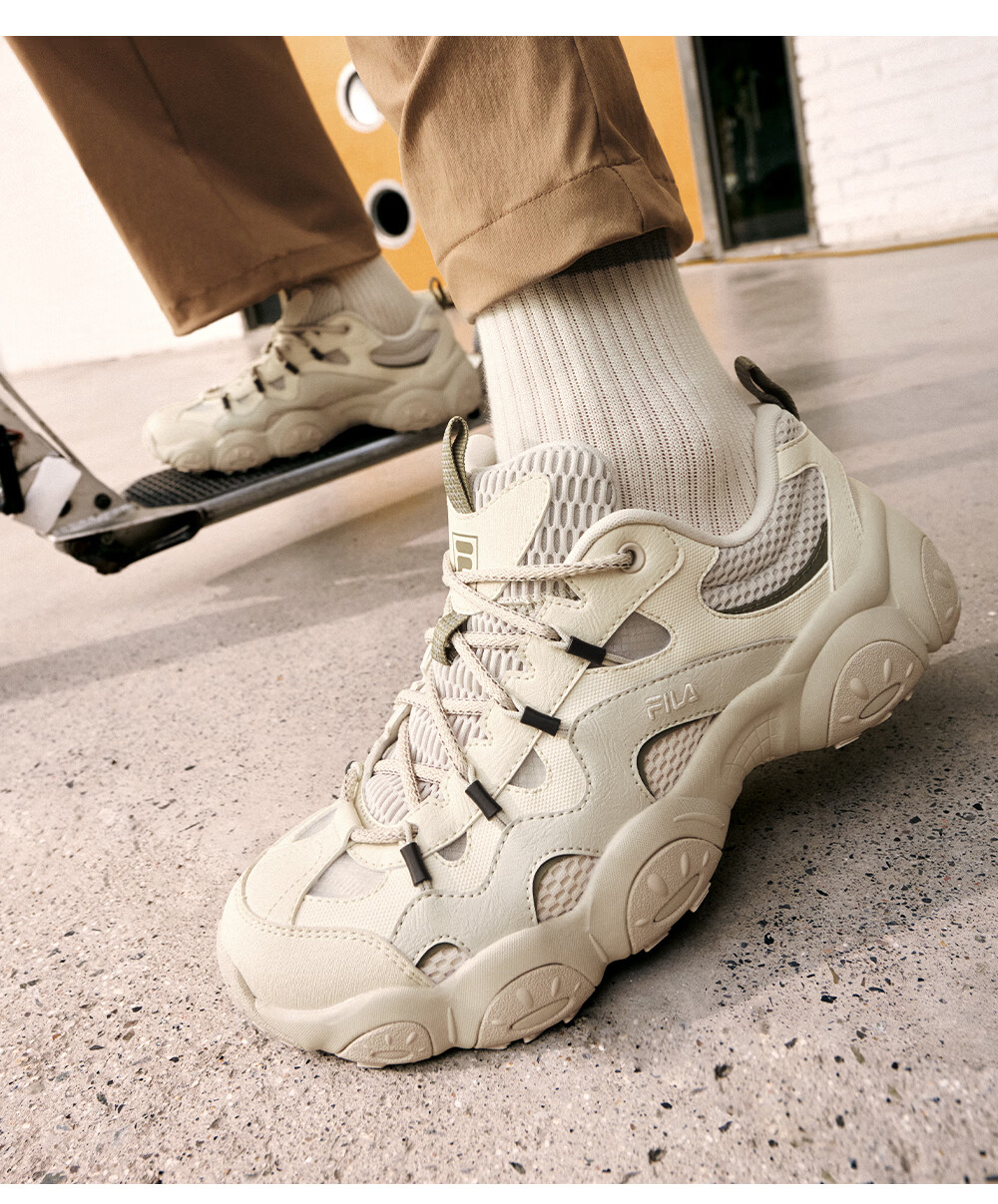 FILA Official Men's FLUID 7 Dad Shoes 2026 Autumn New Cat Claw 7th Generation Casual Sports Shoes 29