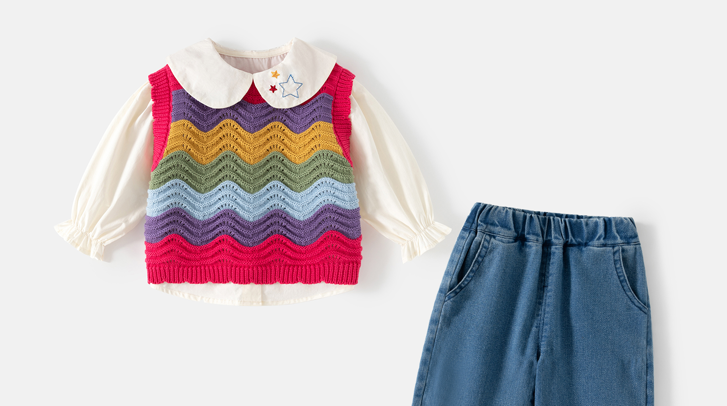 Banxidi Girls' Spring Outfit 2026 New Fashionable Baby Vest and Pants Children's Princess Clothing Spring Kidswear 8