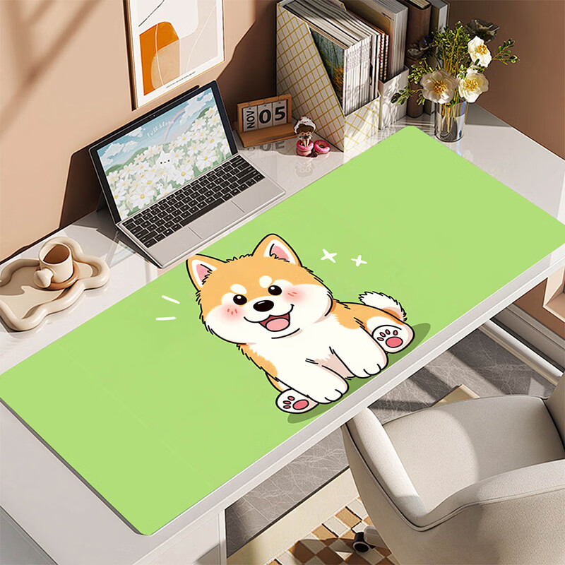 Juyingfeng Large Mouse Pad Cute Healing Clear Cartoon Office Dorm Bedroom Laptop Mouse Keyboard Pad Lock Edge Desk Mat 800x300x2mm Yun Xiaoduo 1