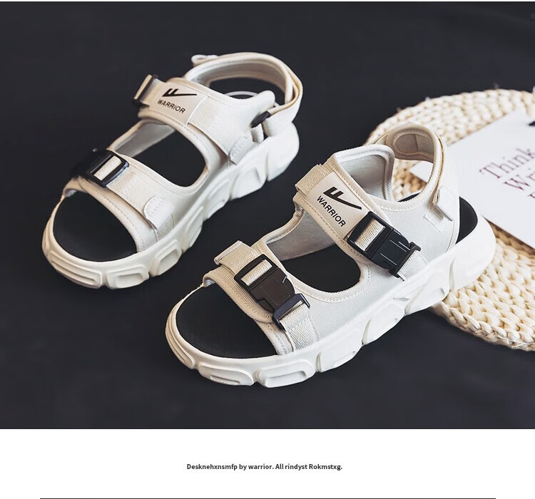 Warrior Men's Sandals 2026 Summer New Trendy Beach Shoes Water-Resistant Hiking Shoes Casual Couple's Sandals 13