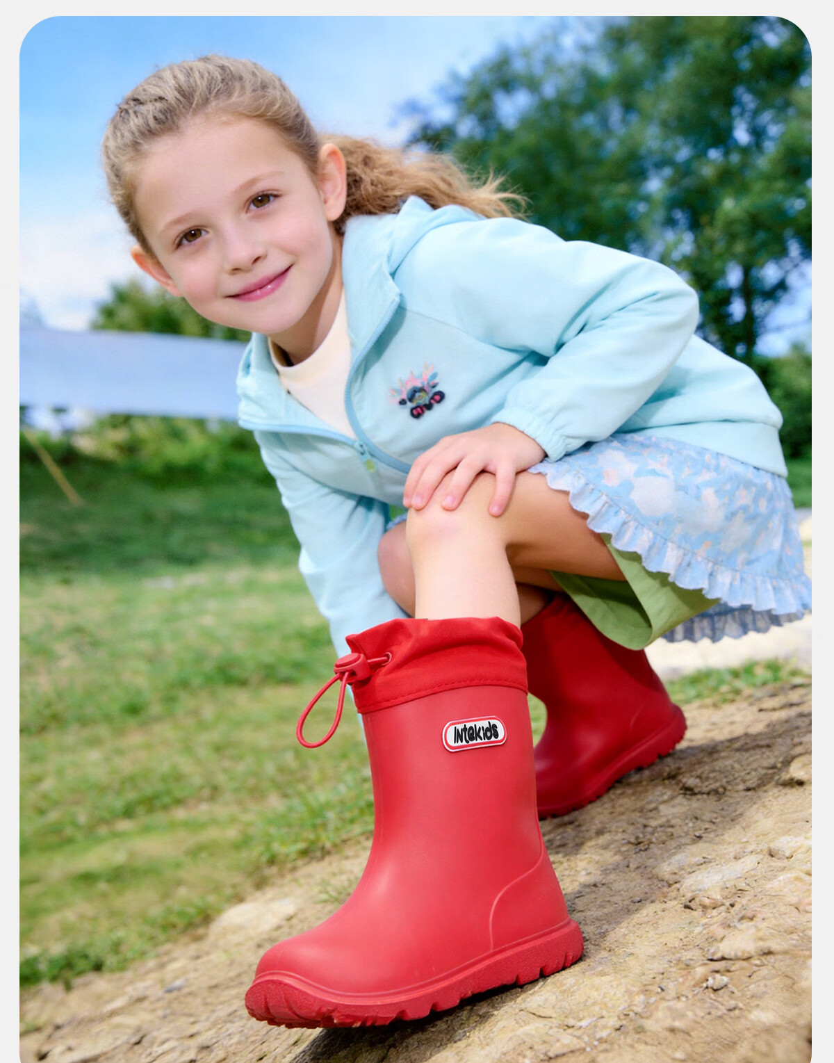 Sweet Sweet Kids Waterproof Non-Slip Rain Boots for Boys and Girls, Lightweight Durable Versatile Water Shoes for Toddlers and Kindergarten Children 19