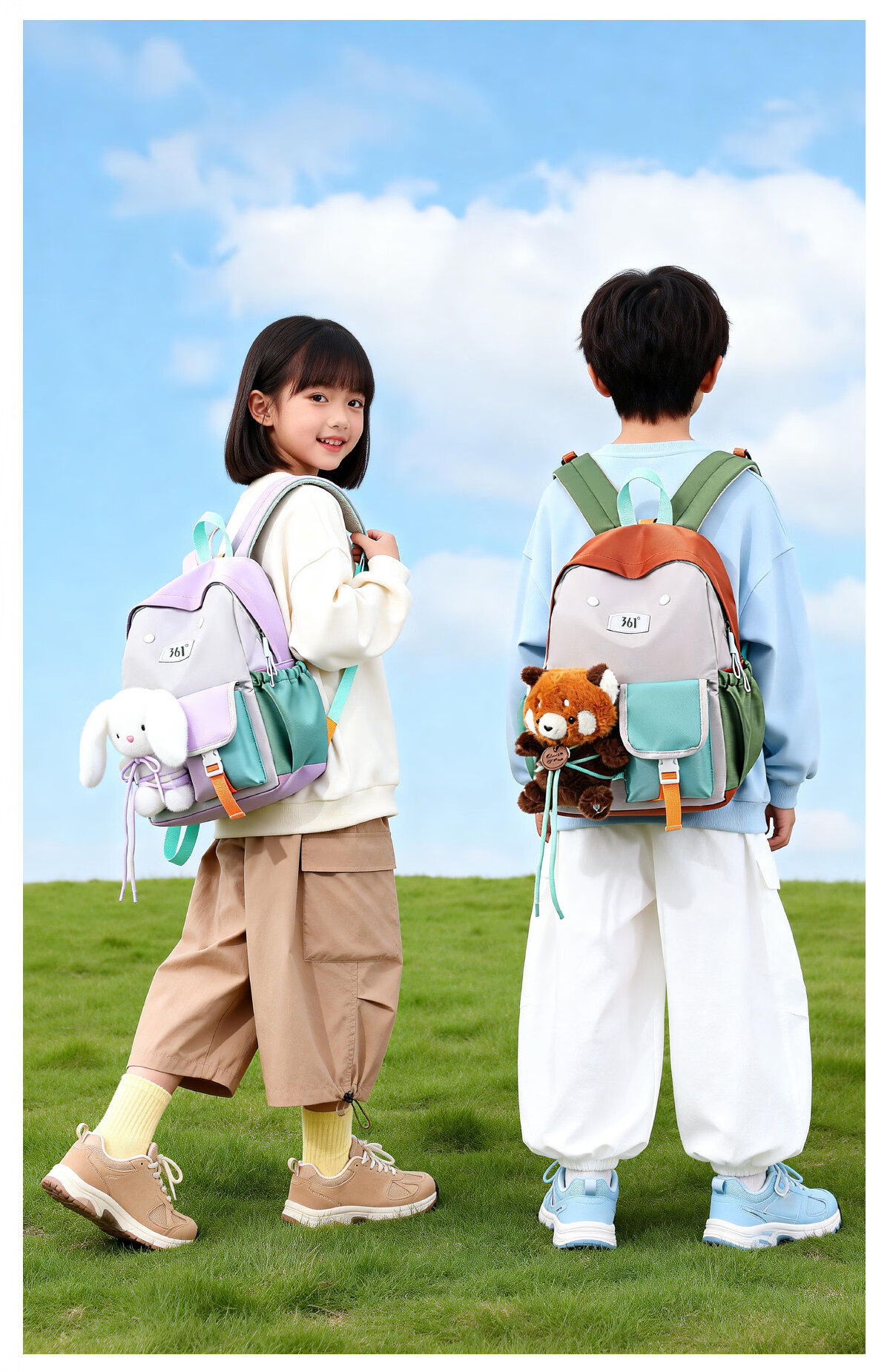 361° Kids Backpack 2026 New Kindergarten School Bag Boys Girls Lightweight Spine Protection Primary School Student Backpack 6