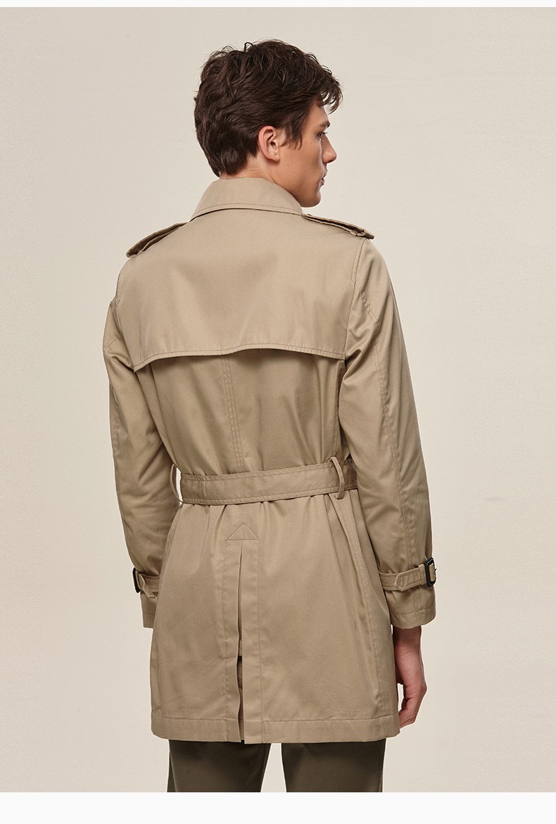 【商场同款】哈吉斯hazzys 2022春季新款男士外套经典英伦风休闲风衣