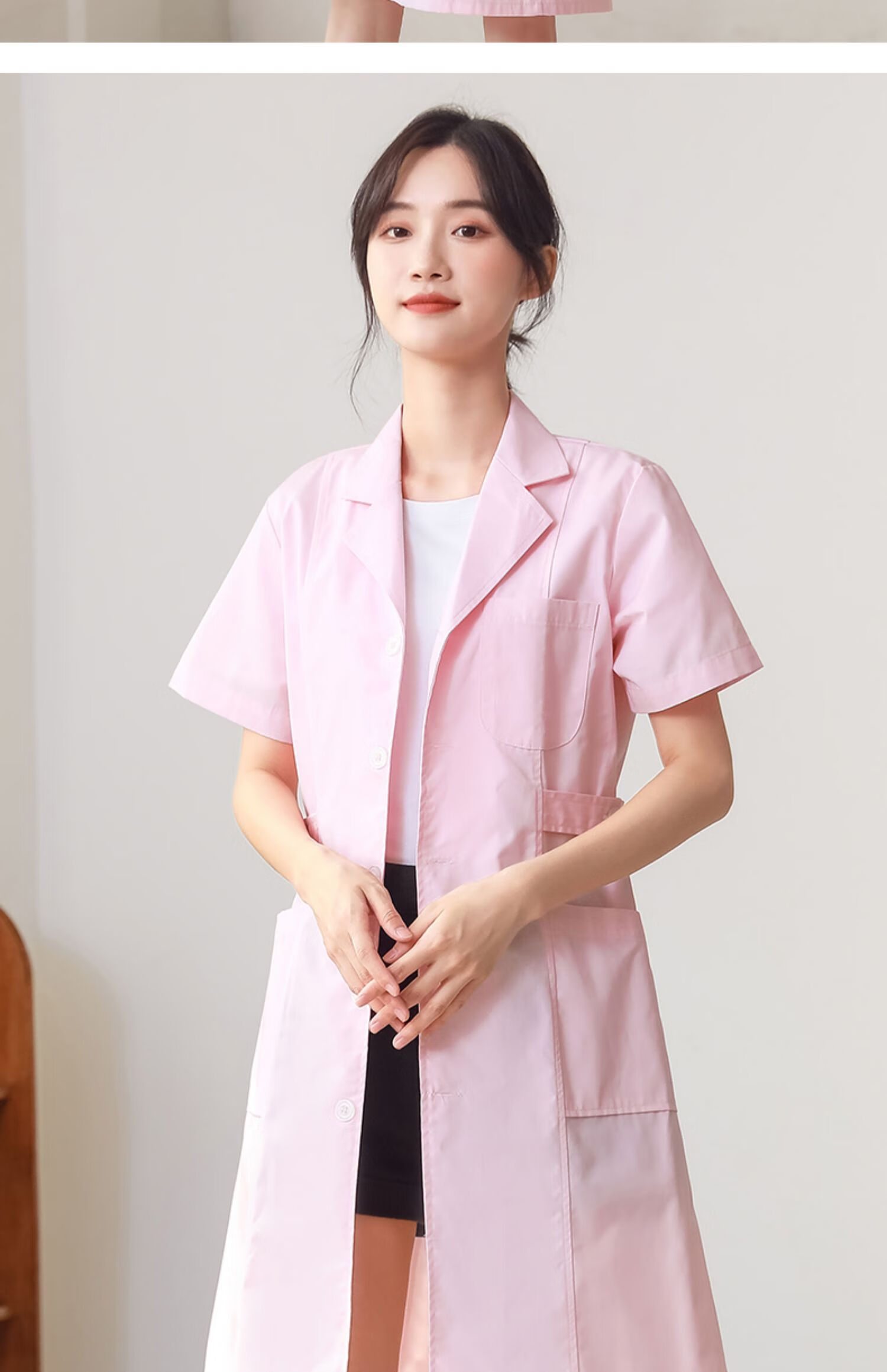 菲寓 实验服白大褂女医生长袖实验室化学护士衣美容院医师工作服 男