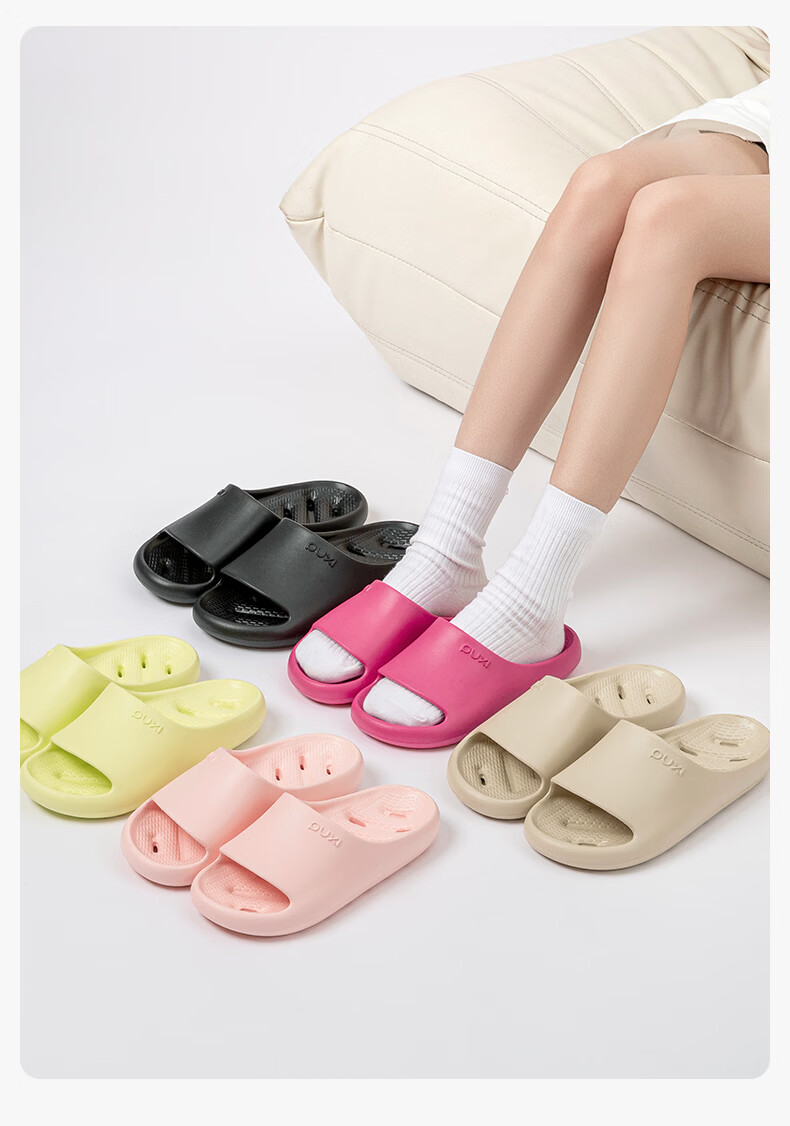 Poxi Bathroom Slippers for Women, Summer EVA Indoor Home Non-Slip Water-Draining Shower Sandals for Men, Black, Size 44-45 10