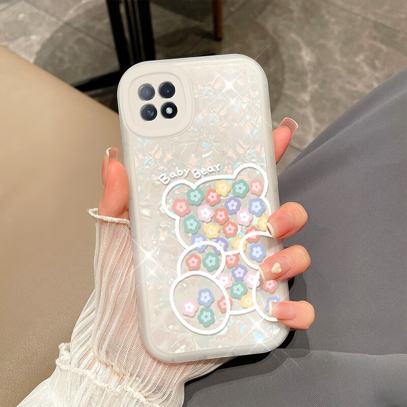 佩诺oppoa72手机壳pdyt20保护套皮纹四角全包硅胶防摔a53 5g版卡通