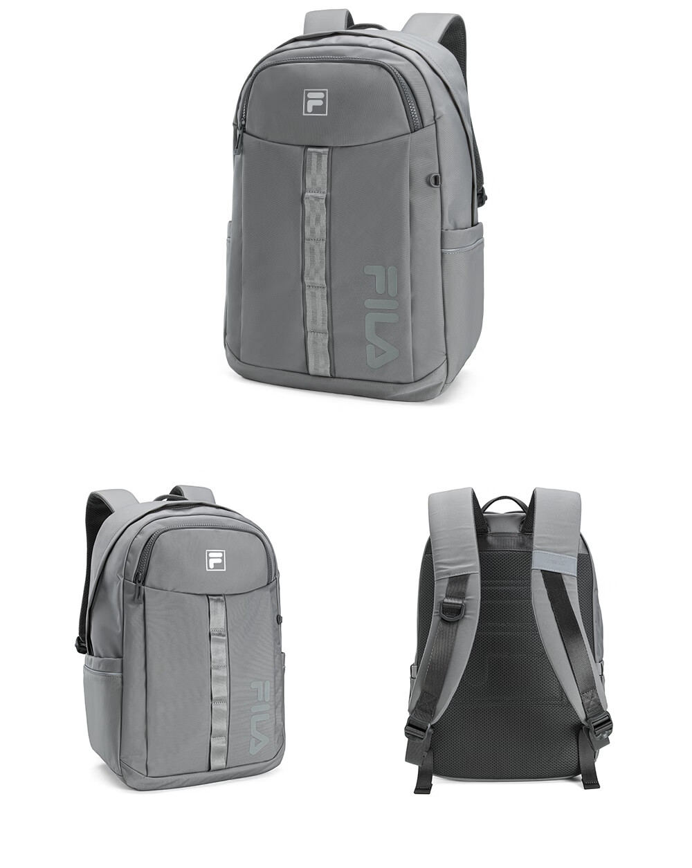 FILA Official Men's New Casual Commuter Backpack Large Capacity Laptop Bag School Bag 28