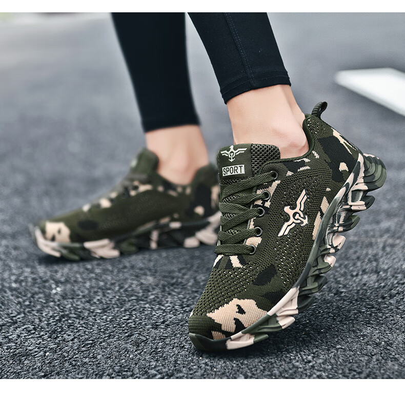 陆军作战鞋春秋季网面透气迷彩鞋男军训鞋作训鞋解放鞋新式劳保鞋运动