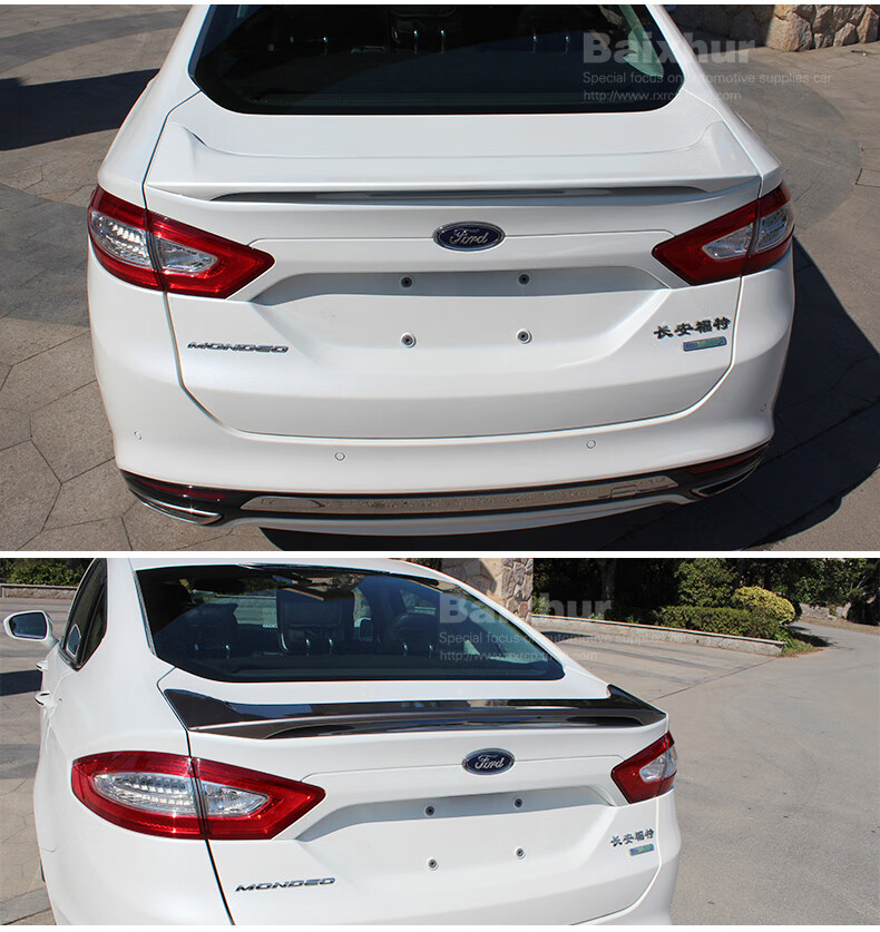 13-22款蒙迪欧尾翼改装豪华运动款免打孔尾翼专用于福特 13-21款-闪耀