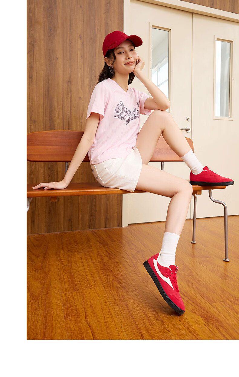 QIAODAN Women's Shoes, Classic Thin-Soled Training Shoes, New Summer Breathable Versatile Casual Shoes, Low-Top Sneakers 19