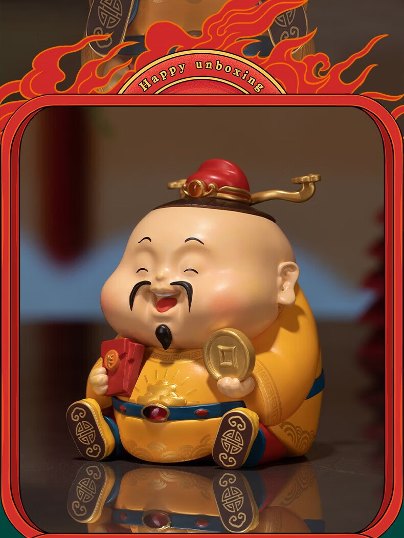 欢喜小将 潮玩艺术品 财富小分队 貔貅金蟾 国潮创意礼物摆件 勇金蟾