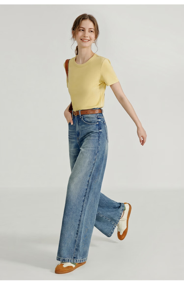 Inman [Runway Same Style] Straight Shoulder Multicolor Basic Short Sleeve T-Shirt Women Summer 2026 Top Black S 37