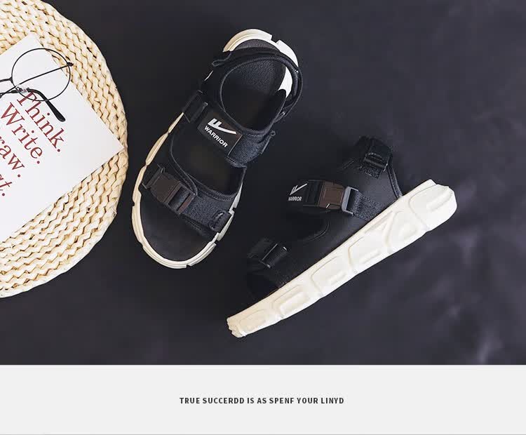 Warrior Men's Sandals 2026 Summer New Trendy Beach Shoes Water-Resistant Hiking Shoes Casual Couple's Sandals 18