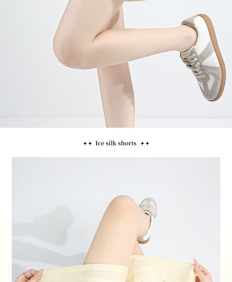 MINISO Women's Linen Shorts Summer 2026 New Popular Five-Point Wide-Leg Pants Skin-Friendly Comfortable Loose Casual Pants 12