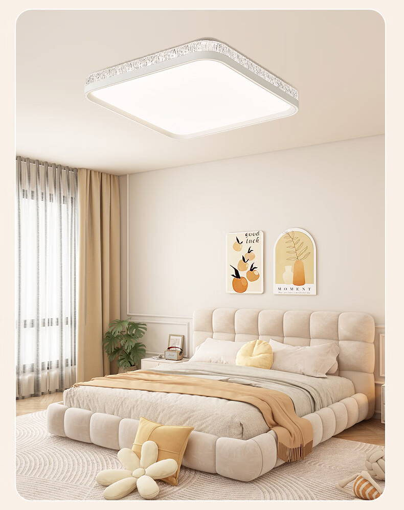 AOC Luxury Modern Crystal Eye-Care Ceiling Light with Pure LED Beads 2026 New Model, Installation Included 19