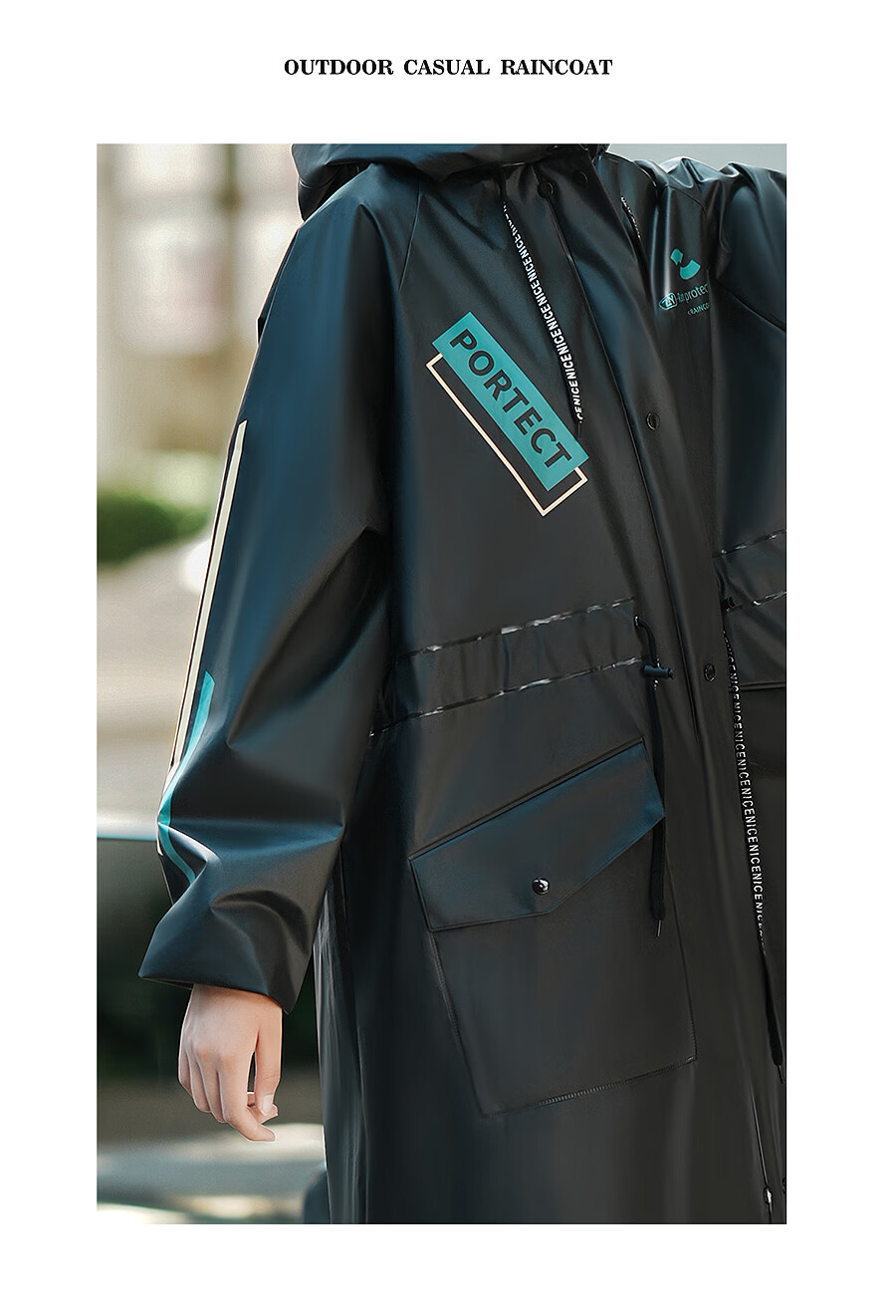 Zhengyu Women's Electric Bike Raincoat Single Long Full-Body Stormproof 2026 New Adult Outdoor Cycling Poncho 13
