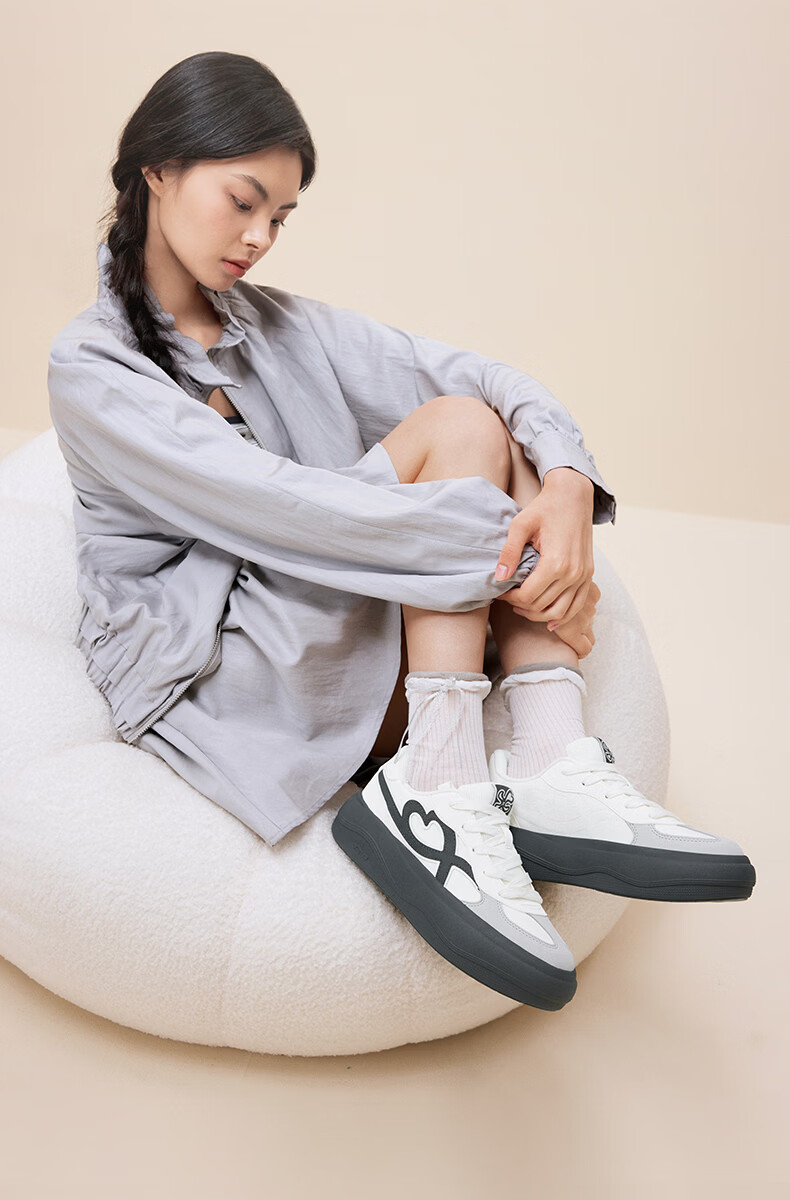 Xtep Wildflower Women's Casual Skate Shoes Summer New Retro German Training Lightweight Sneakers 3