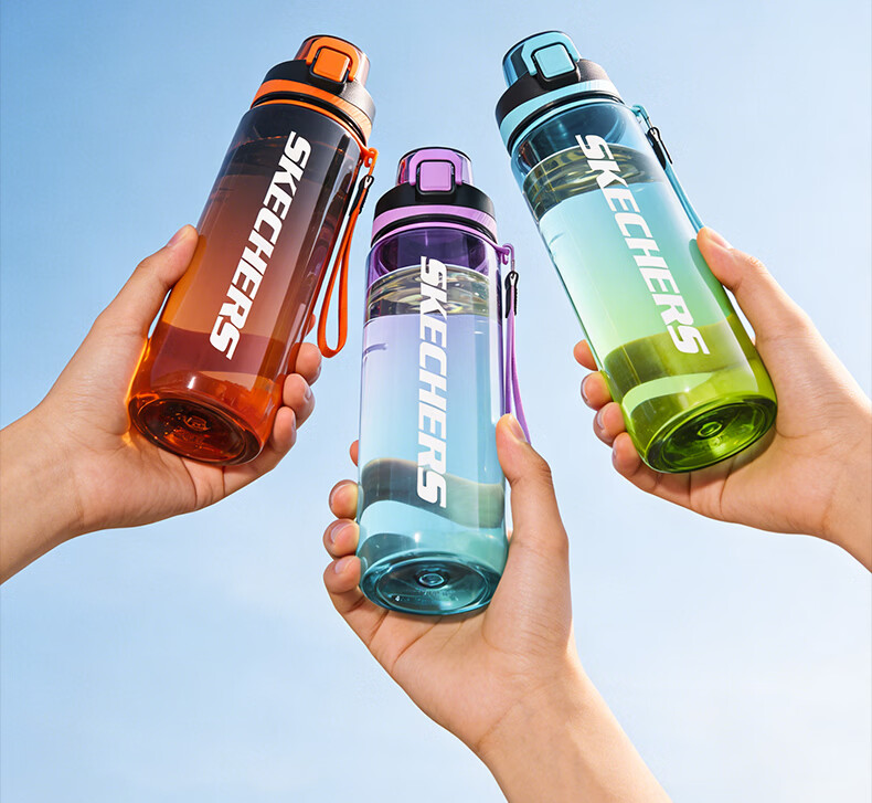 Skechers Large Capacity Tritan Sports Water Bottle for Men and Women Outdoor Fitness Portable Student Cup 26