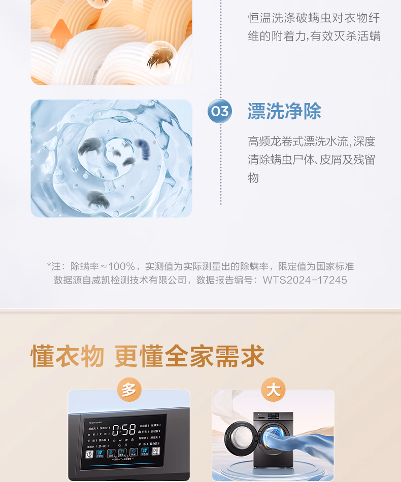小天鹅洗衣机滚筒TG100V23PRO