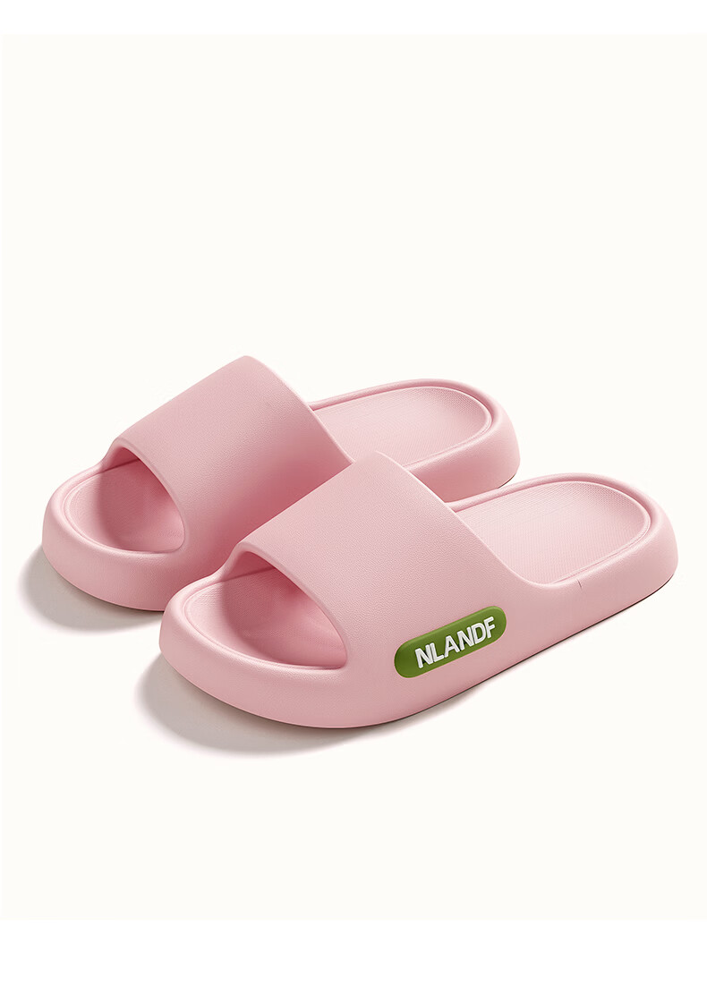 LANDF Men's Summer Slippers Indoor Outdoor Bathroom Non-Slip Antibacterial Odor-Resistant Soft Sole Sandals Women Green Size 38-39 7