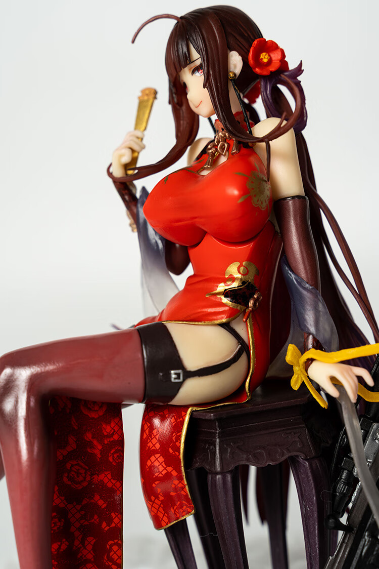 少女前线dsr-50红牡丹手办二次元动漫游戏古风旗袍美少女机箱摆件 dsr