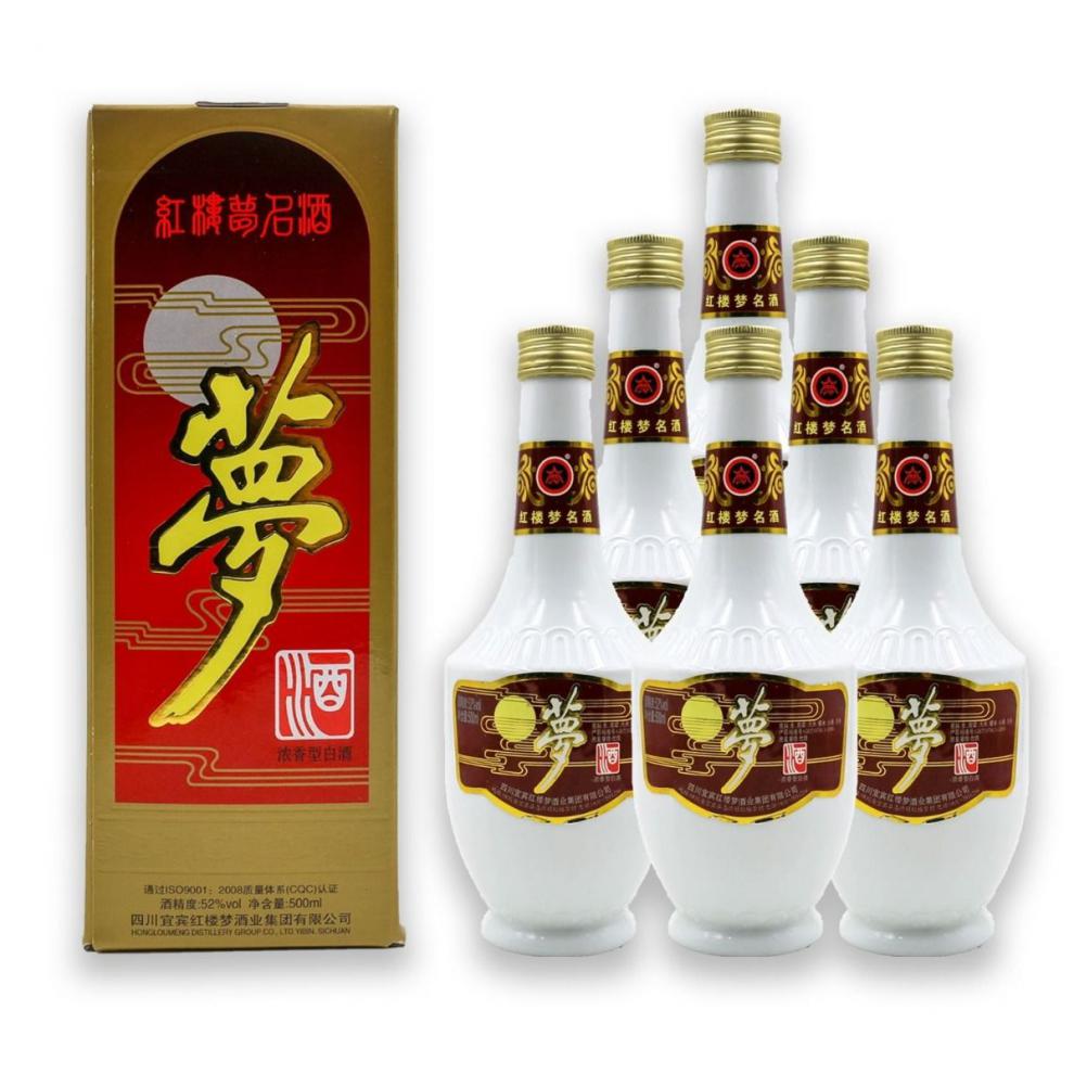 萬聖節禮品四川紅樓夢2008年老酒 500ml/6瓶 濃香型純糧食優級白酒