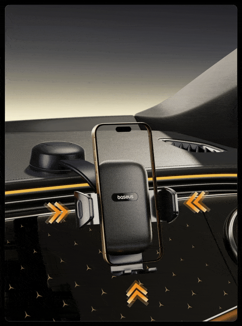 BASEUS Car Phone Holder Vacuum Suction Cup Dashboard Mount Universal Car Navigation Stand 2026 New Model 12