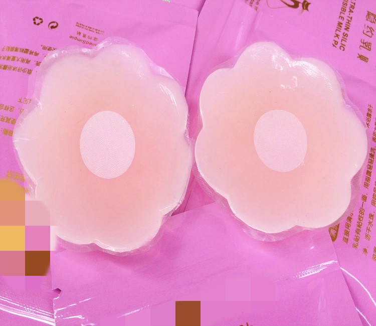 胸贴女学生少女吊带裙婚纱用乳房贴夏季重复使用防漏点乳贴防凸点 4对