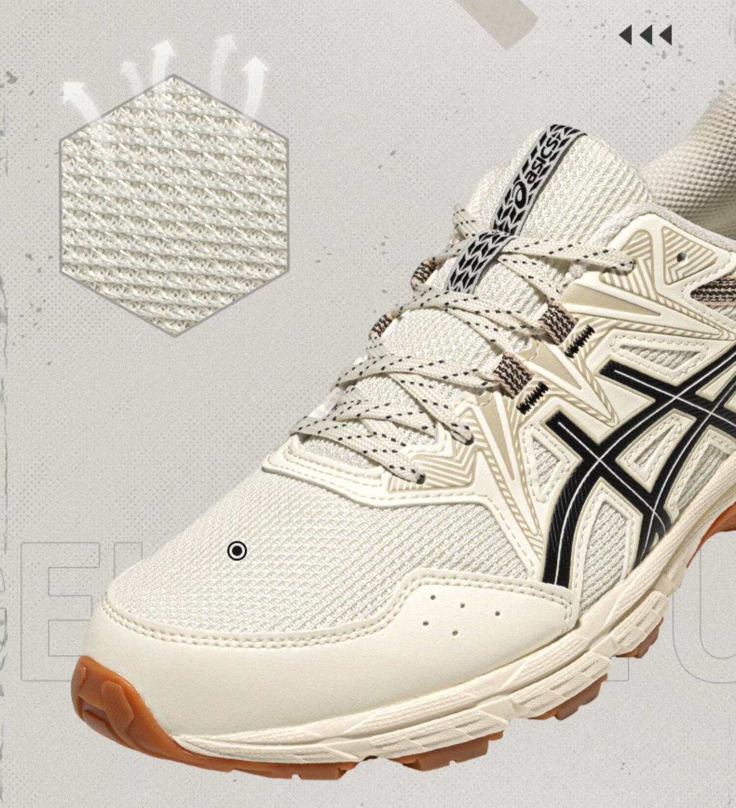ASICS Unisex Retro Outdoor Running Shoes GEL-VENTURE 8 26AW 1012B637-202 Size 36 Durable 8