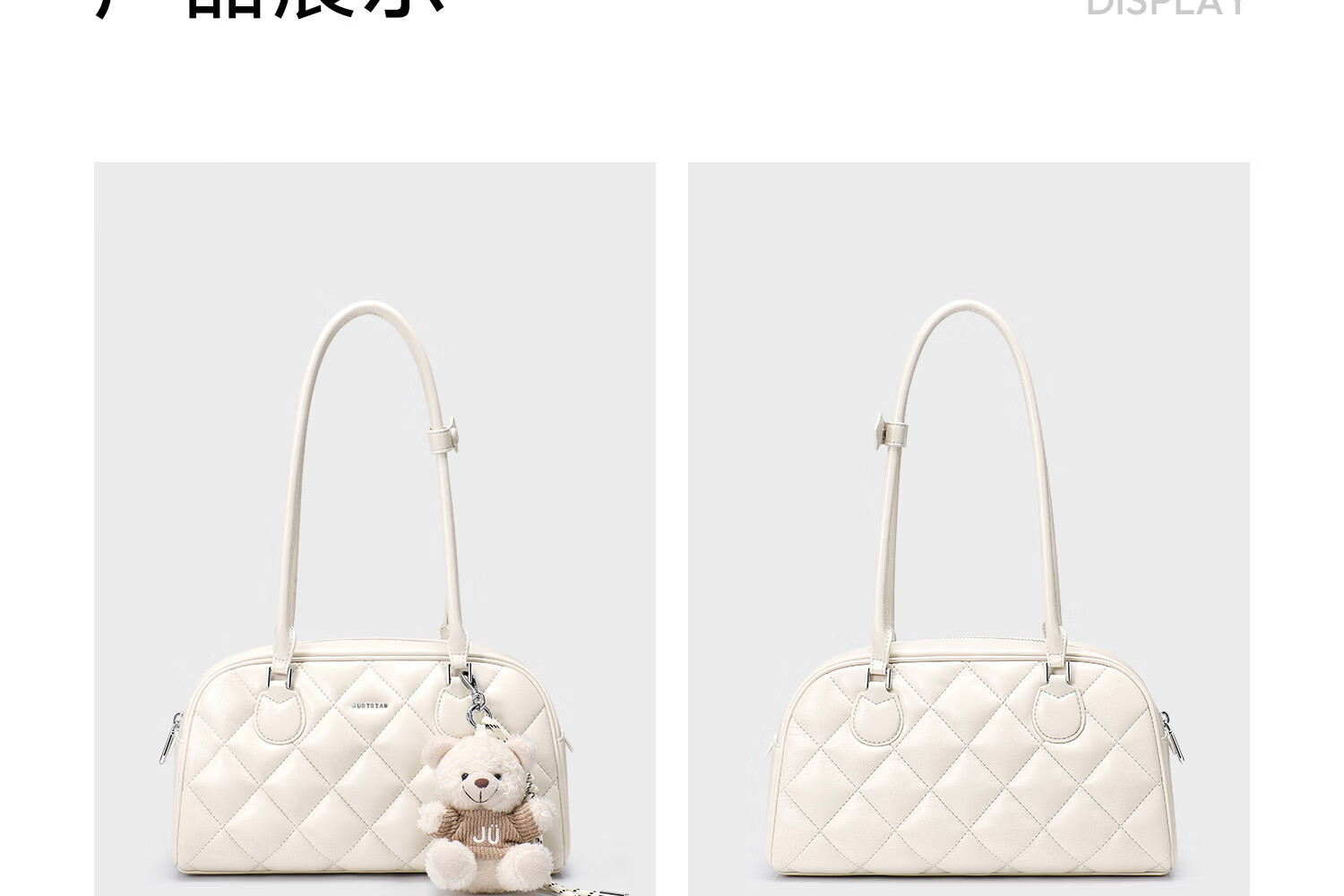 JUST STAR Sun Yi Style Baguette Bag Women's 2026 New Luxury Boston Bowling Underarm Bag Birthday Gift 38