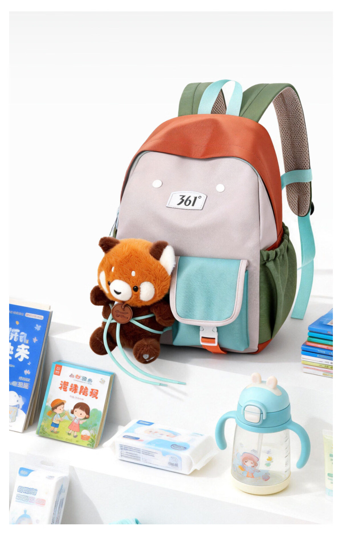 361° Kids Backpack 2026 New Kindergarten School Bag Boys Girls Lightweight Spine Protection Primary School Student Backpack 13