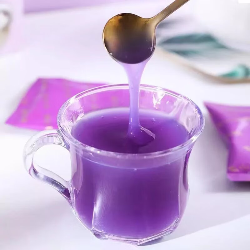 云南紫山药粉七彩葛园营养冲泡食品老人上班族早餐代餐山药粉 500克5