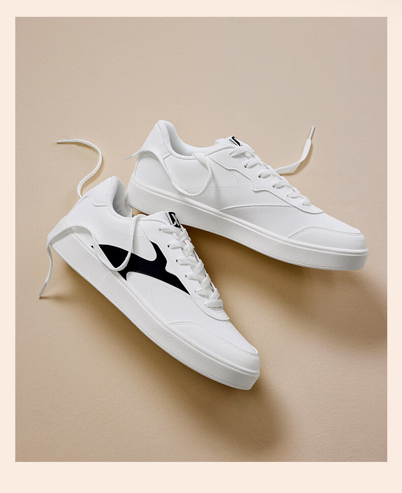 Xtep Vitality Training Shoes Men's Casual Sneakers Summer Breathable Lightweight Low-top White Sports Shoes 16