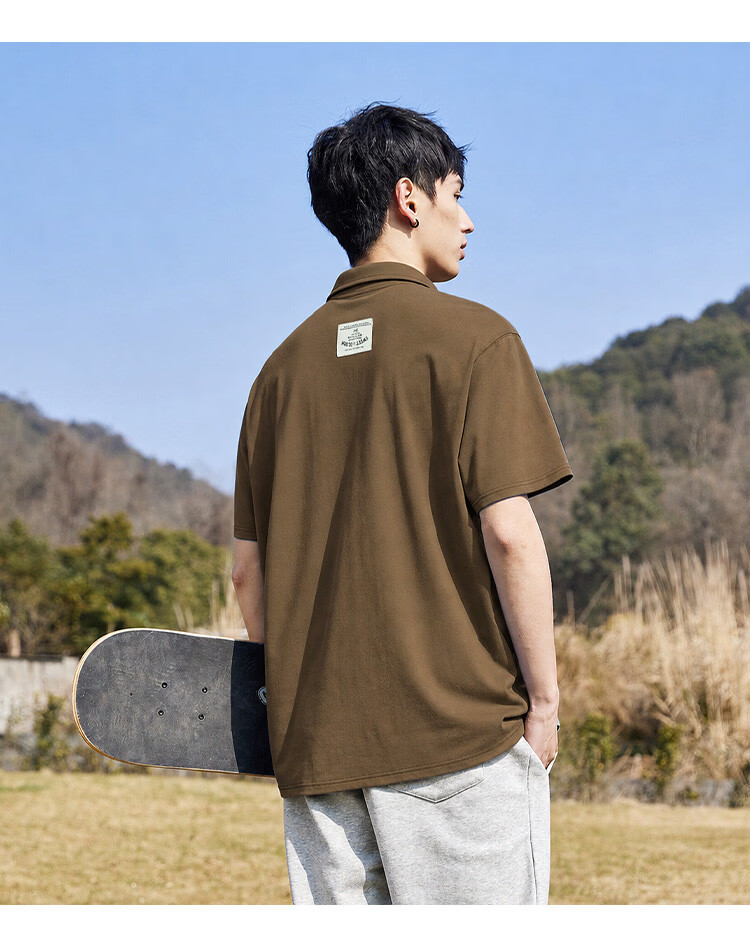 TonLion 2026 Summer New Men's Polo Shirt Short Sleeve Loose Casual Trendy Brand 15
