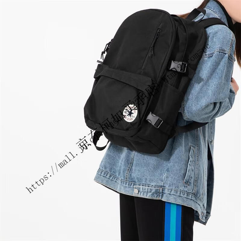 匡威converse双肩包女校园学生书包男大容量百搭休闲运动背包 象牙白