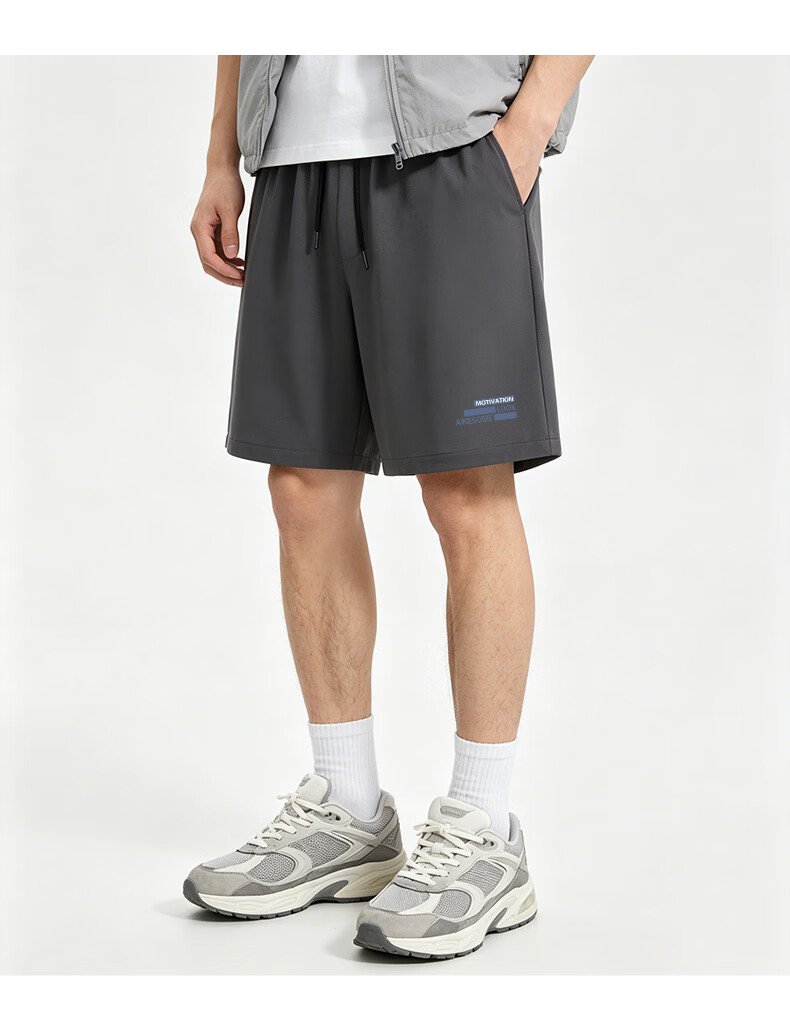 Baleno Ice Silk Two-Piece Men's Shorts 2026 Summer New Fashion Trendy Cool Sports Fitness Versatile Pants 9