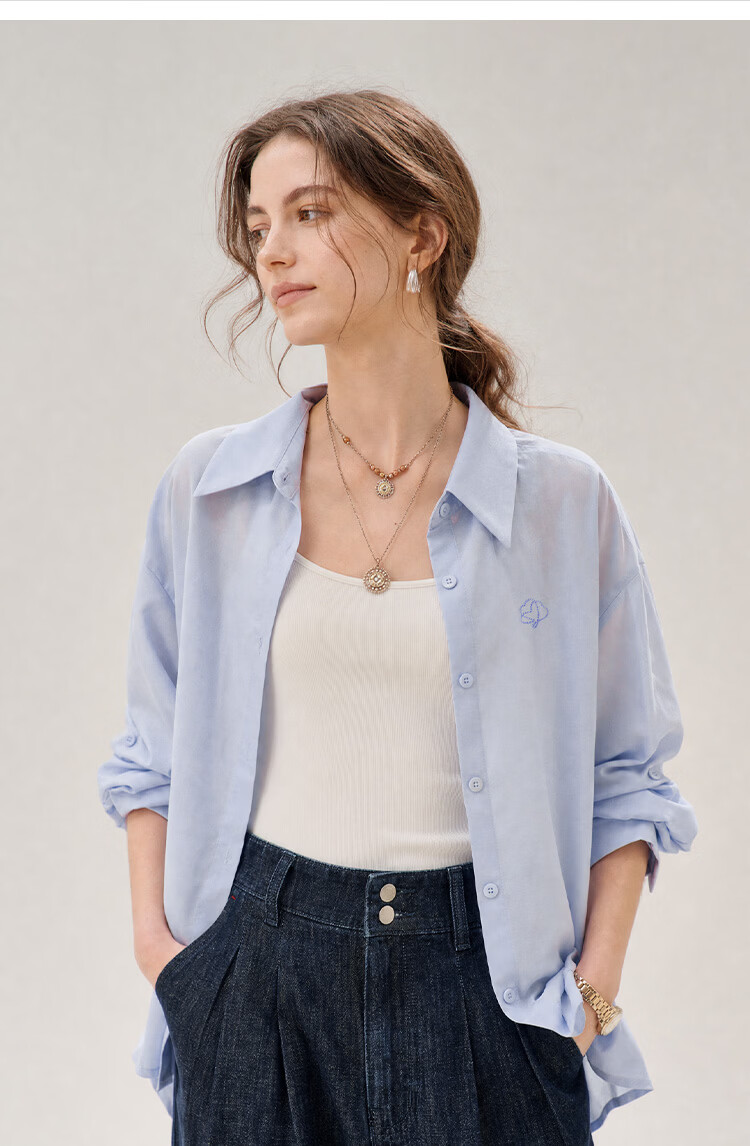 INMAN [Linen Tencel] Mint Short Sleeve Commuter Shirt 2026 Summer Top Glacier Pink - 18627629 M 29