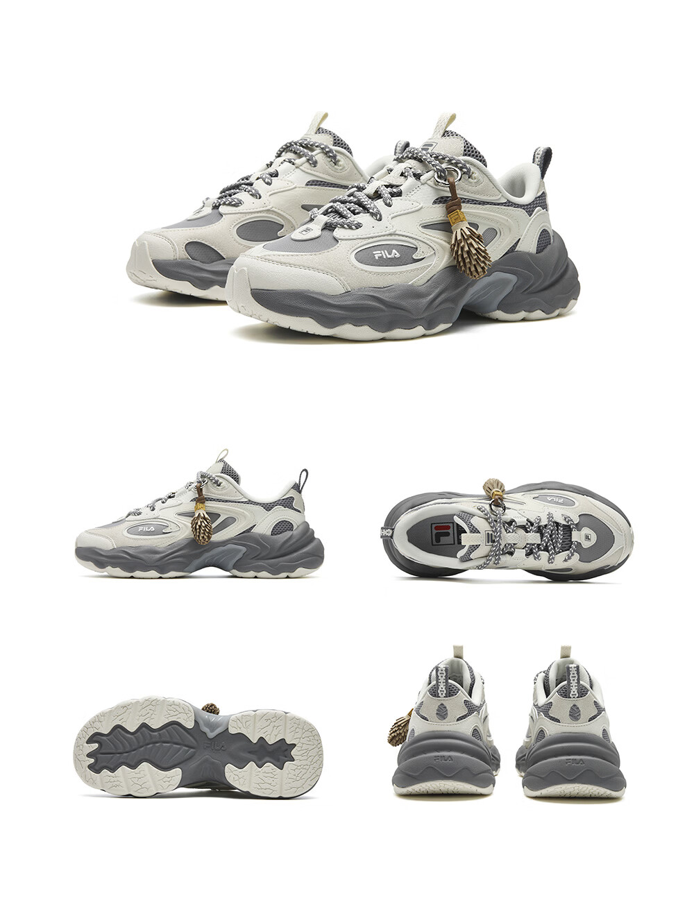 FILA Fila Sonta Shoes [Sun Qiantong Edition] Women's Dad Sneakers 2026 Autumn Casual Sports Shoes 57
