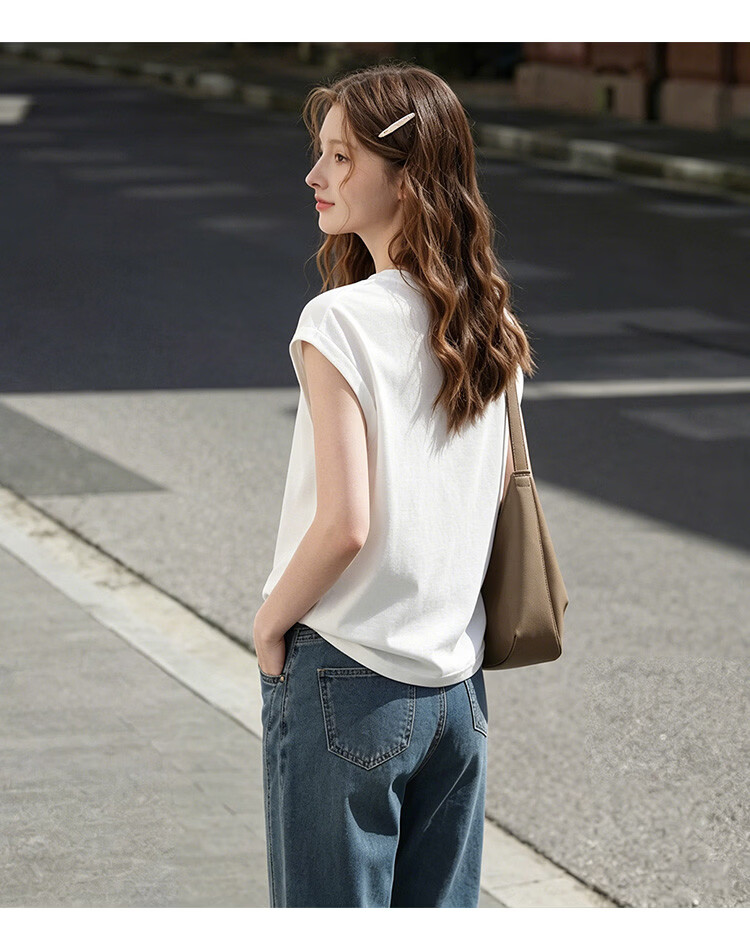 TonLion 2026 Summer New Women's Vest Round Neck Youthful Cute Petite Early Spring Fashion Korean Style 6