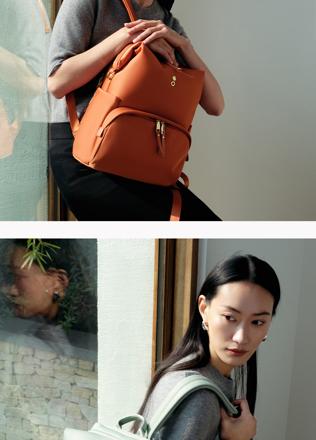 Echolac Backpack for Women, Fashionable Travel Bag, Casual Laptop Bag, Versatile Trendy Bag, Gift for Girlfriend, CKP2075 Starlight Black 5