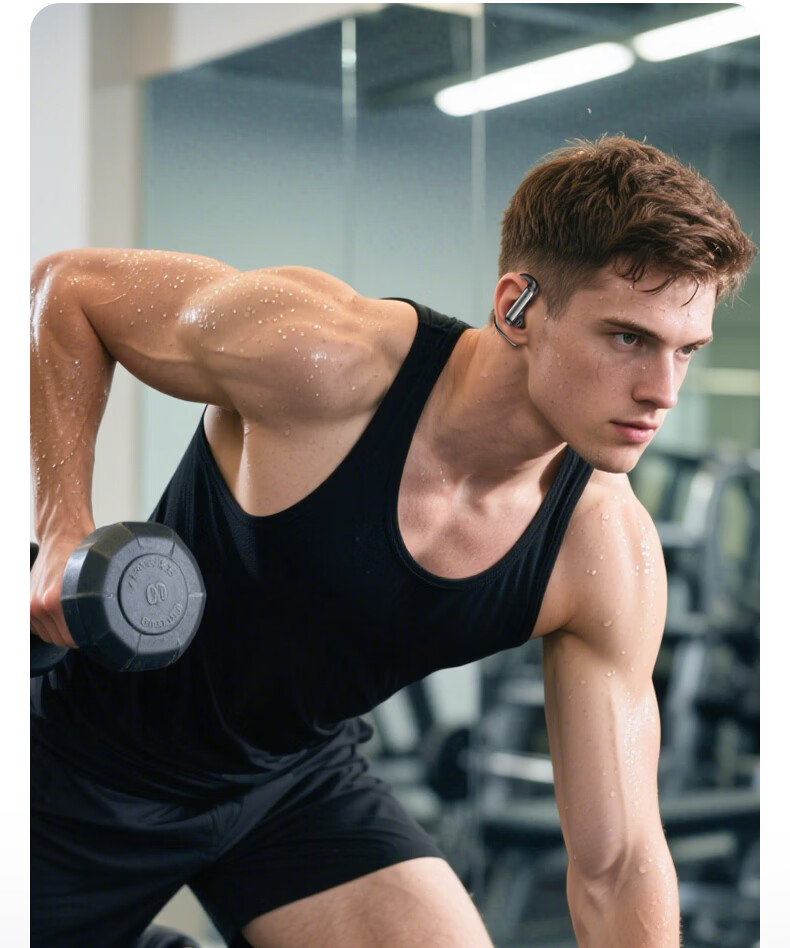 Zhongguo 2026 Latest C2 Smart AI Real-Time Translation Bluetooth Earbuds Bone Conduction Wireless Open-Ear Sports Running Noise-Cancelling Long Battery Life Men's 23