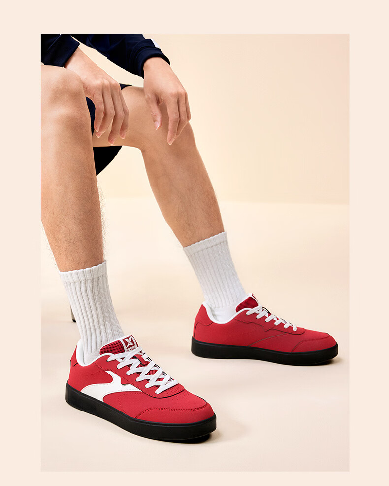 Xtep Vitality Training Shoes Men's Casual Sneakers Summer Breathable Lightweight Low-top White Sports Shoes 27