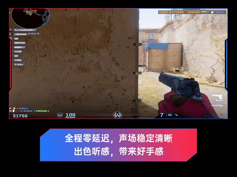 MICROKIA Delta Champion Recommended | Professional Gaming Headset Bluetooth Wireless 2.4G Four-Mode FPS Sound Positioning Headphones for Laptop Desktop 8