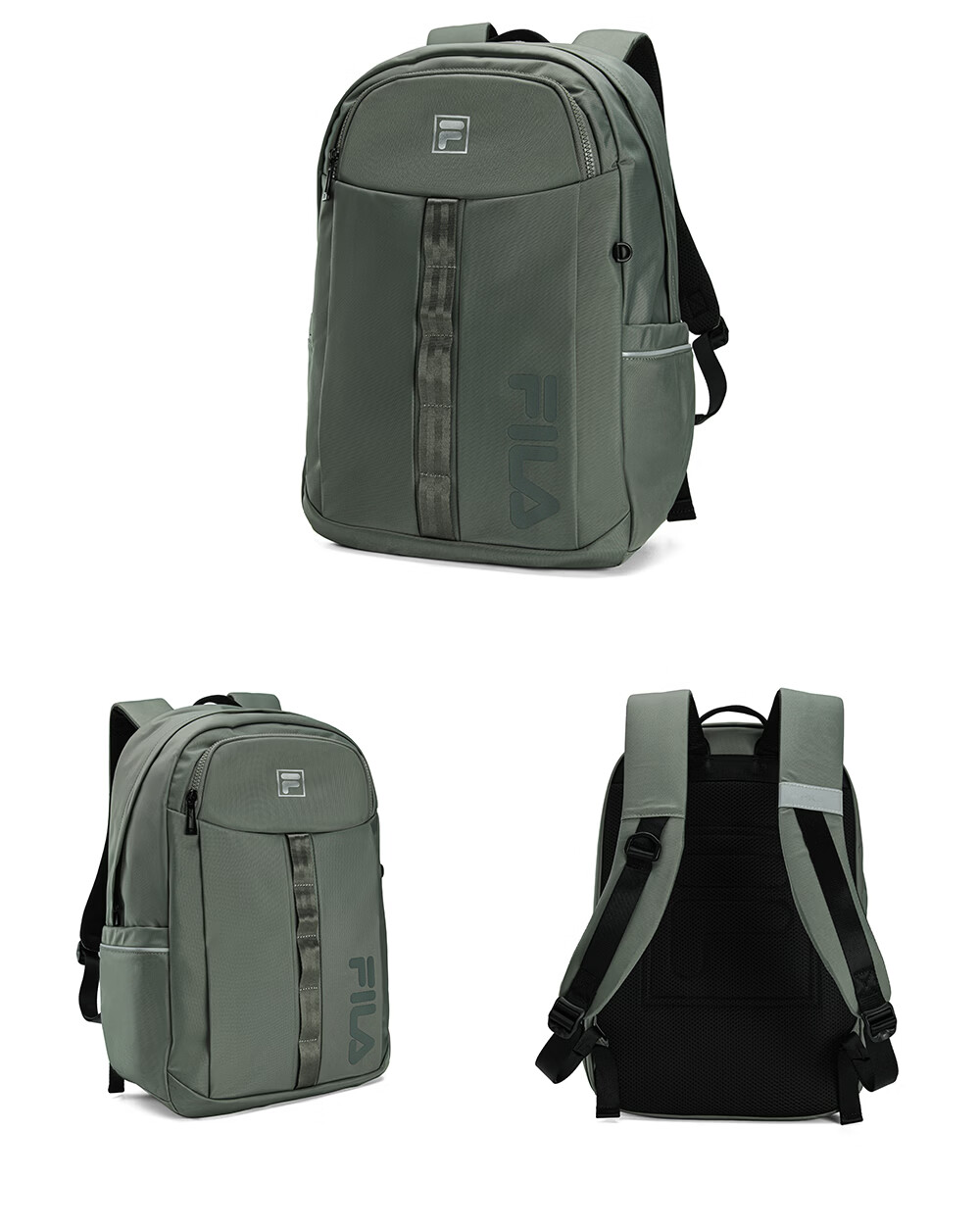 FILA Official Men's New Casual Commuter Backpack Large Capacity Laptop Bag School Bag 30
