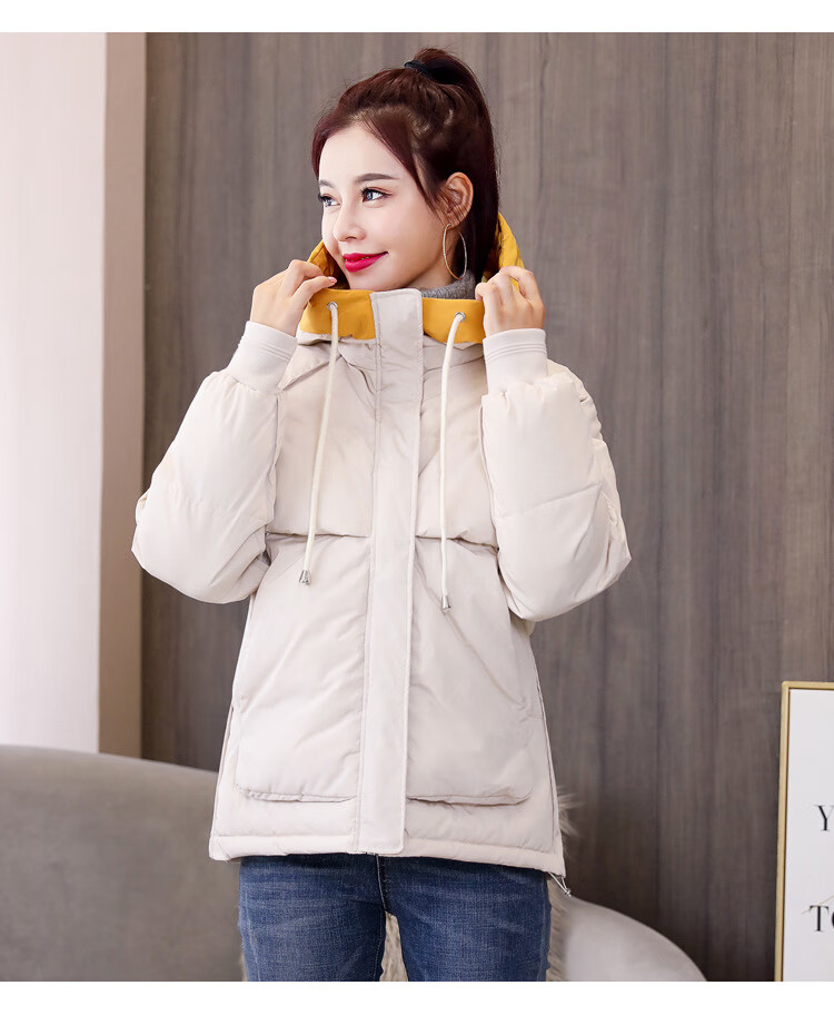 大学高初中生棉衣外套女冬装2019新款初中高中学生韩版短款面包服棉服