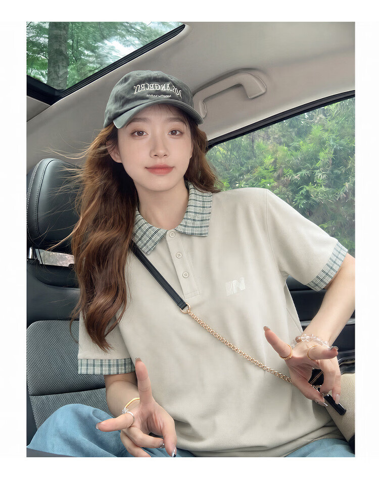 TonLion 2026 Summer New Couple Short Sleeve Polo Shirt Unisex American Casual College Style Top 10