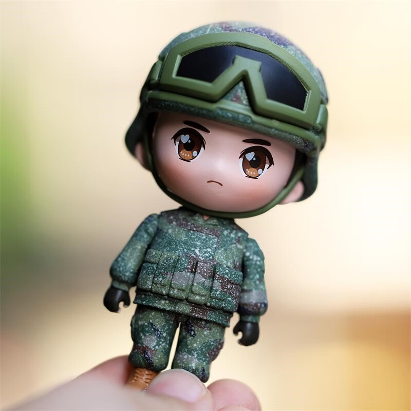 小卤蛋潮玩手办 兵小萌漫画原创兵哥哥公仔卡通玩偶车摆件小卤蛋军人