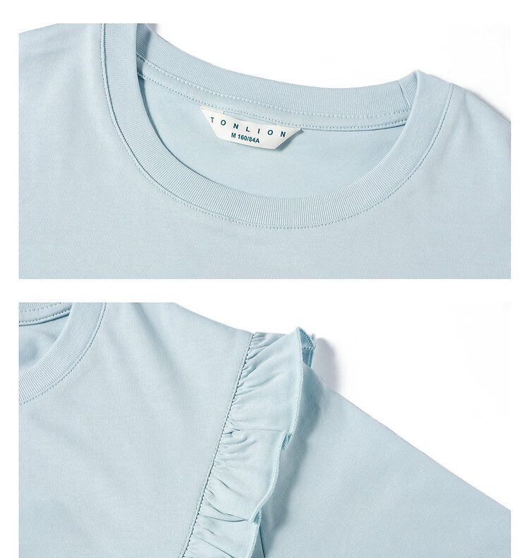 TonLion 2026 Summer New Women's Short Sleeve T-Shirt Loose Unique Chic Stylish Top 23